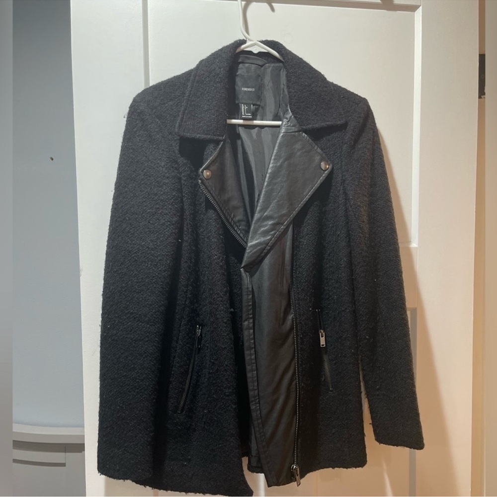 Forever 21 Black  Jacket Cozy Outerwear